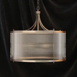 Gramercy glass tube chandelier